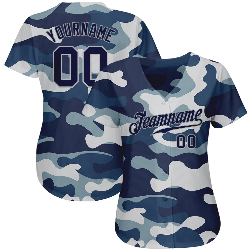 Custom Made sublimated camo Baseball Jersey