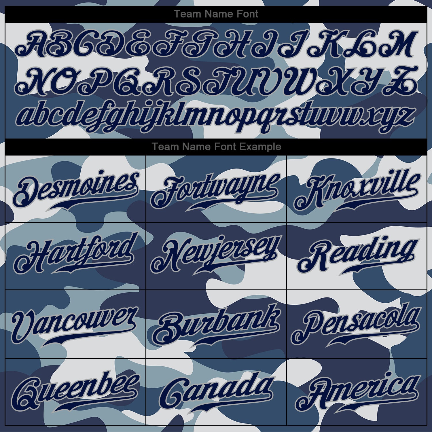 Custom Camo Navy-Powder Blue Authentic Salute To Service Baseball Jersey
