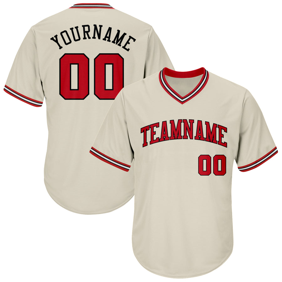 Custom Cream Baseball Jerseys  Cream Jerseys For Men's Women's Youth -  FansIdea