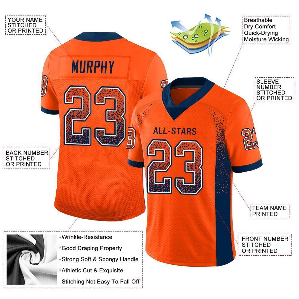 Custom Orange Football Jerseys, Football Uniforms For Your Team