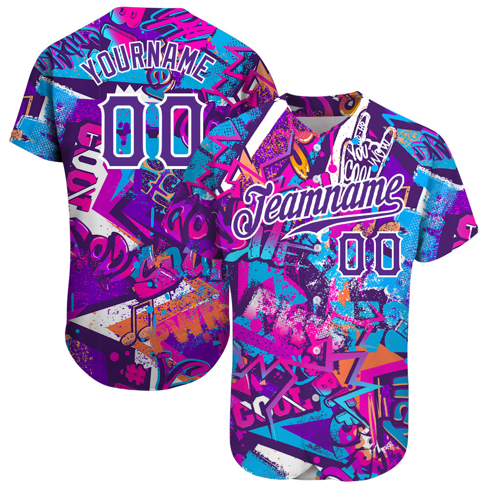 Wholesale Abstract Camouflage, Custom Baseball Jersey, 3D All Over