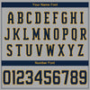 Custom Gray Navy-Old Gold Authentic Baseball Jersey