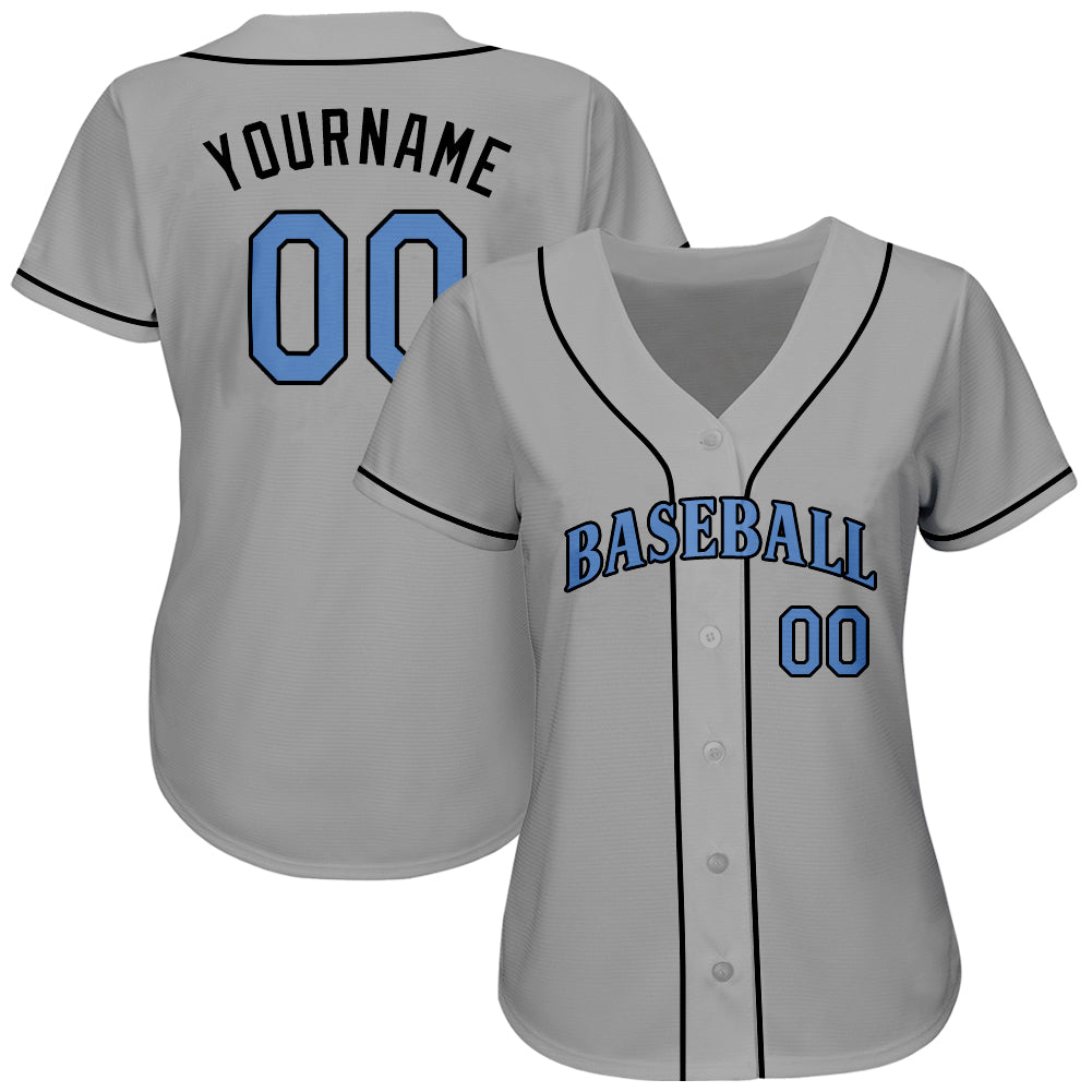 Cream Light Blue Pinstripe Light Blue-Steel Gray Father's Day CUSTOM Baseball  Jersey -  Worldwide Shipping