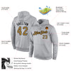 Custom Stitched Gray Old Gold-Black Sports Pullover Sweatshirt Hoodie