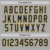 Custom Stitched Gray Navy-Gold Sports Pullover Sweatshirt Hoodie