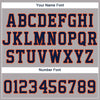 Custom Gray Navy-Orange Baseball Jersey