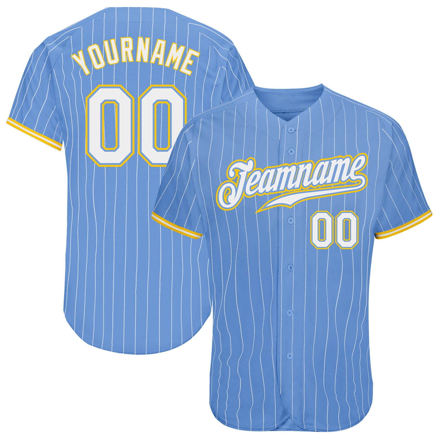 Pullover V-neck Pinstriped Jersey Brewers