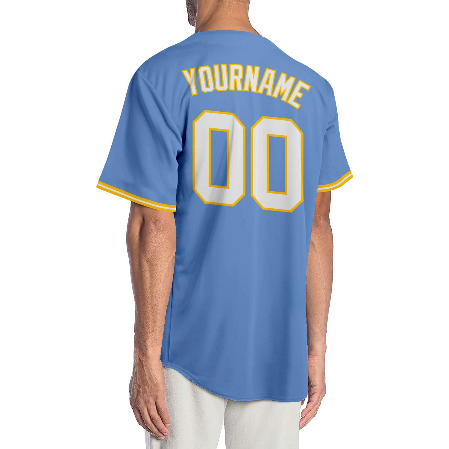 Custom Light Blue Baseball Jerseys  Custom Light Blue Baseball Uniforms -  FansIdea