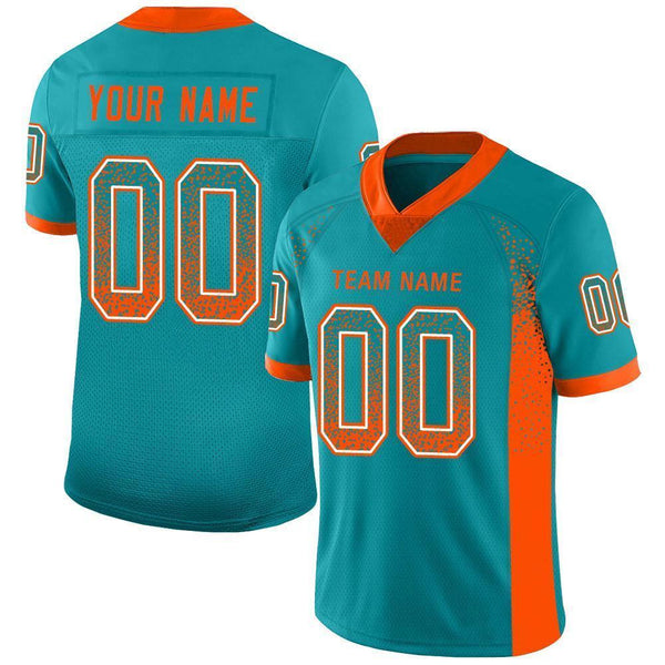 Custom Aqua Orange-White Hockey Jersey Free Shipping – Fiitg