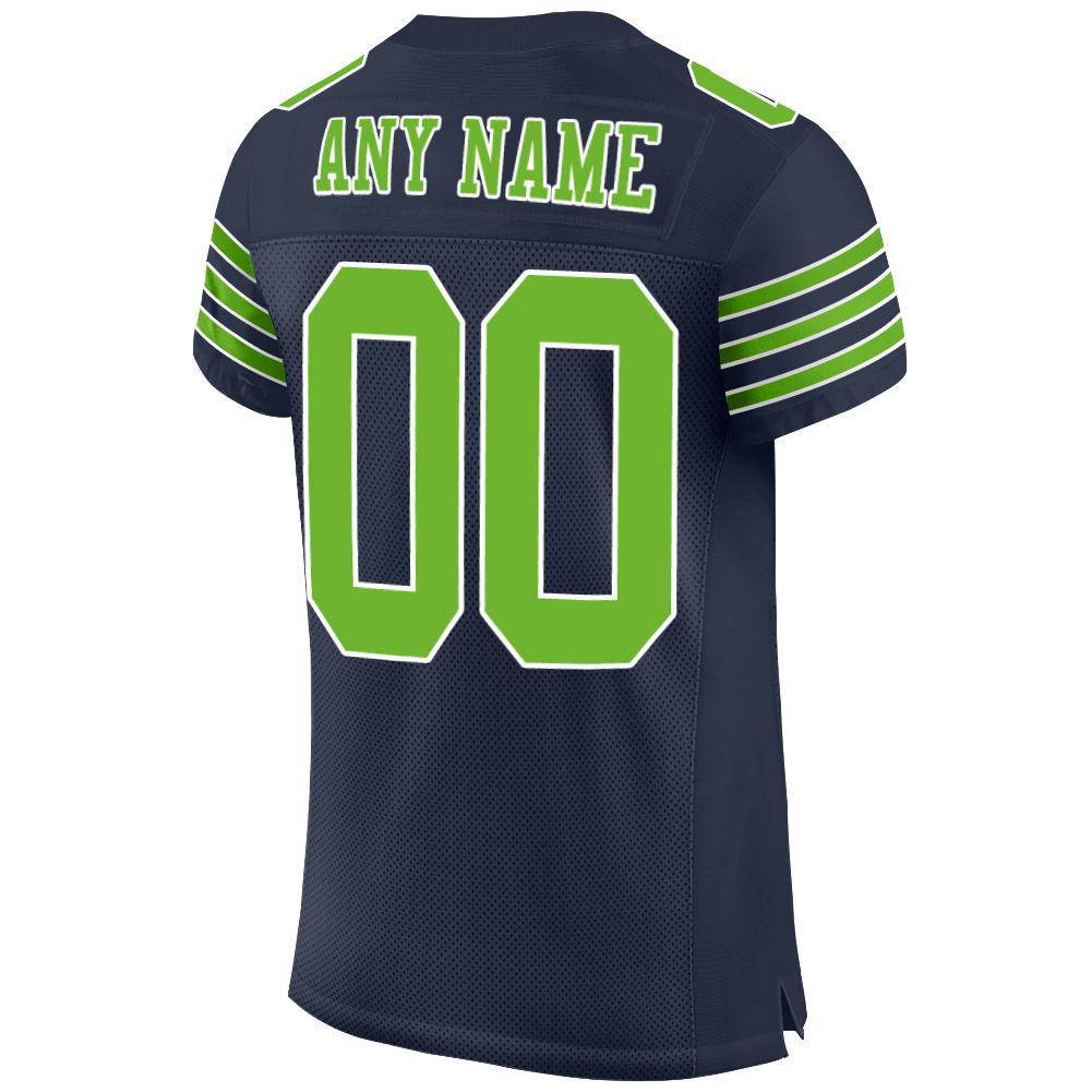 Seattle Seahawks Jersey Neon Personalized Jersey Custom Name 