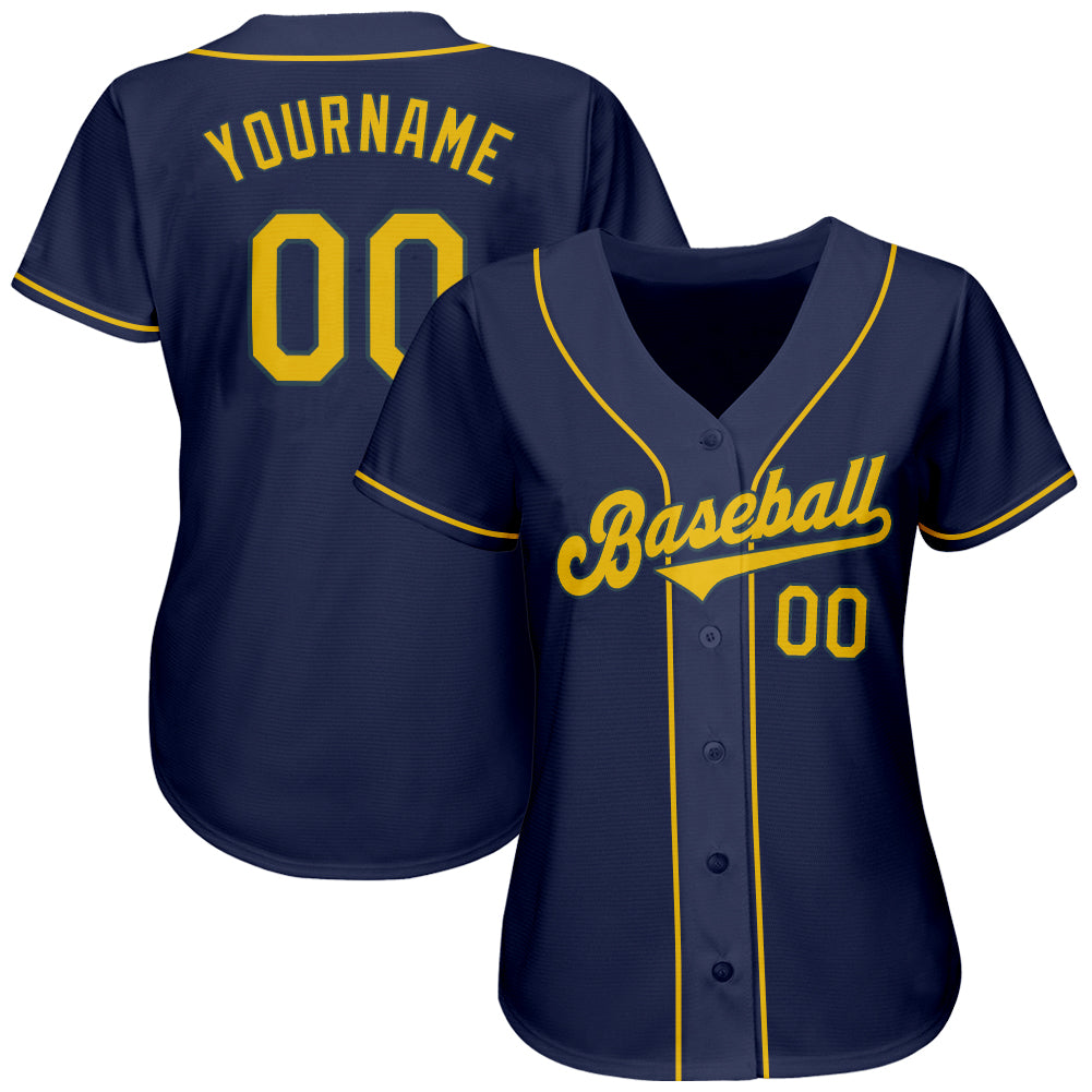 Custom Navy Baseball Jerseys  Design Your Navy Baseball Uniforms - FansIdea