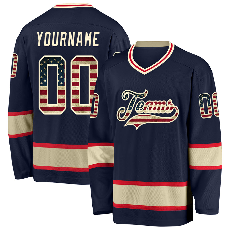 American Flag US Army Camo Sublimated Custom Hockey Jerseys | YoungSpeeds Y16