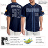 Custom Navy Navy-Light Blue Authentic Baseball Jersey