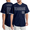 Custom Navy Navy-Gray Authentic Baseball Jersey