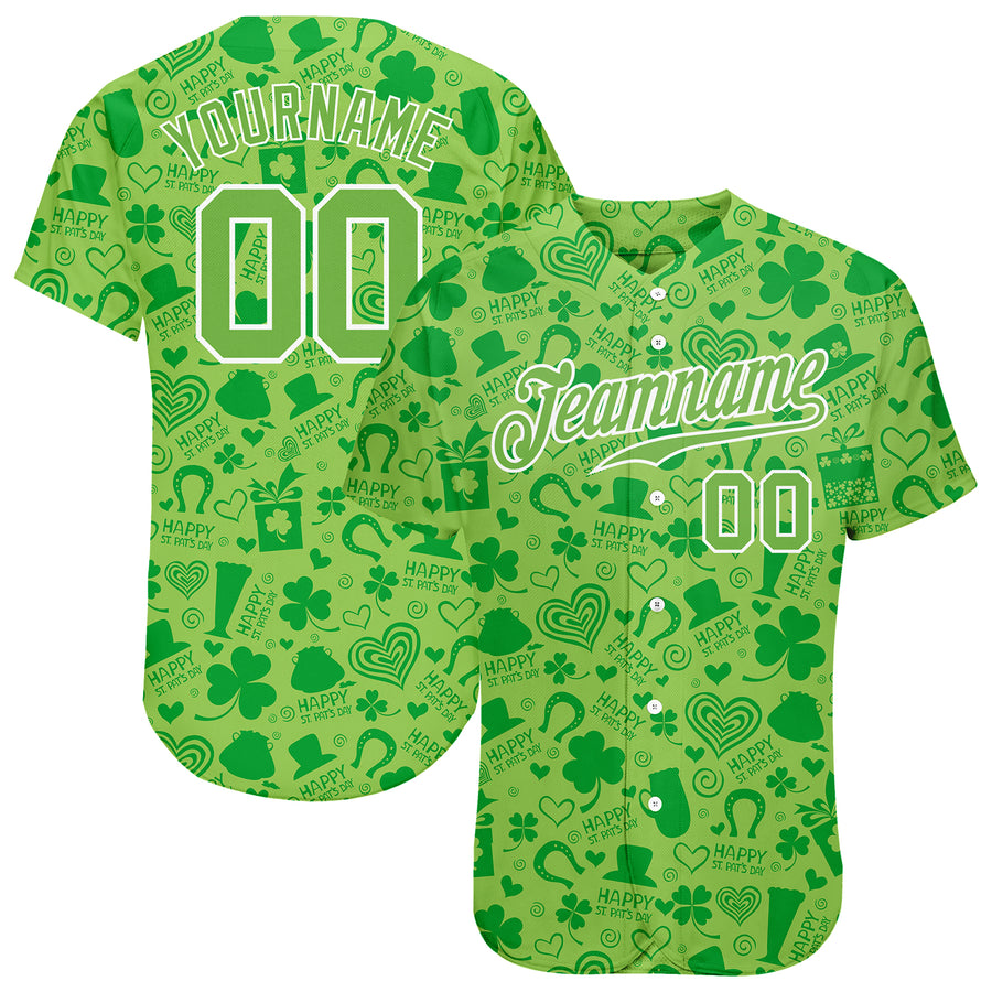 Saint Patrick's Day Baseball Jersey - St.Patrick's Day Sports