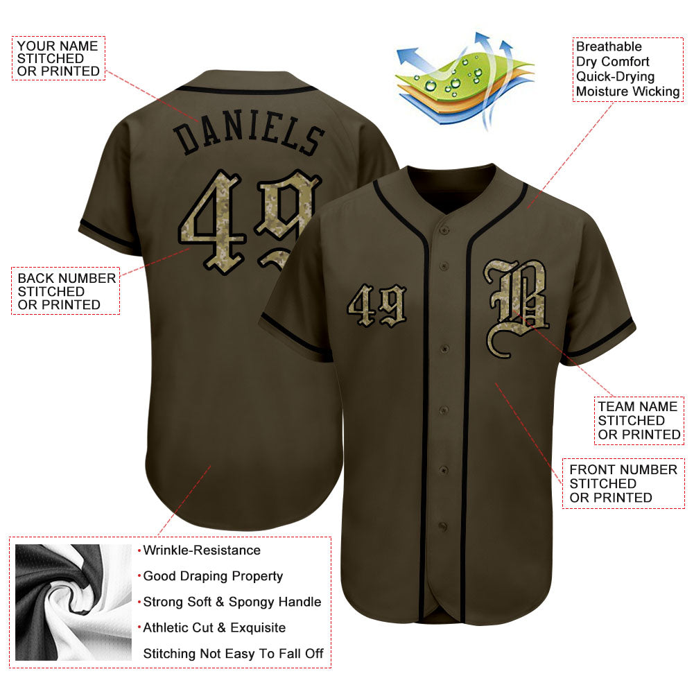 Olive green store baseball jersey