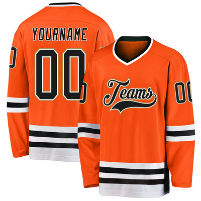 Custom Orange Hockey Jerseys  Orange Hockey Team Uniforms Tagged  Sportwear - FansIdea