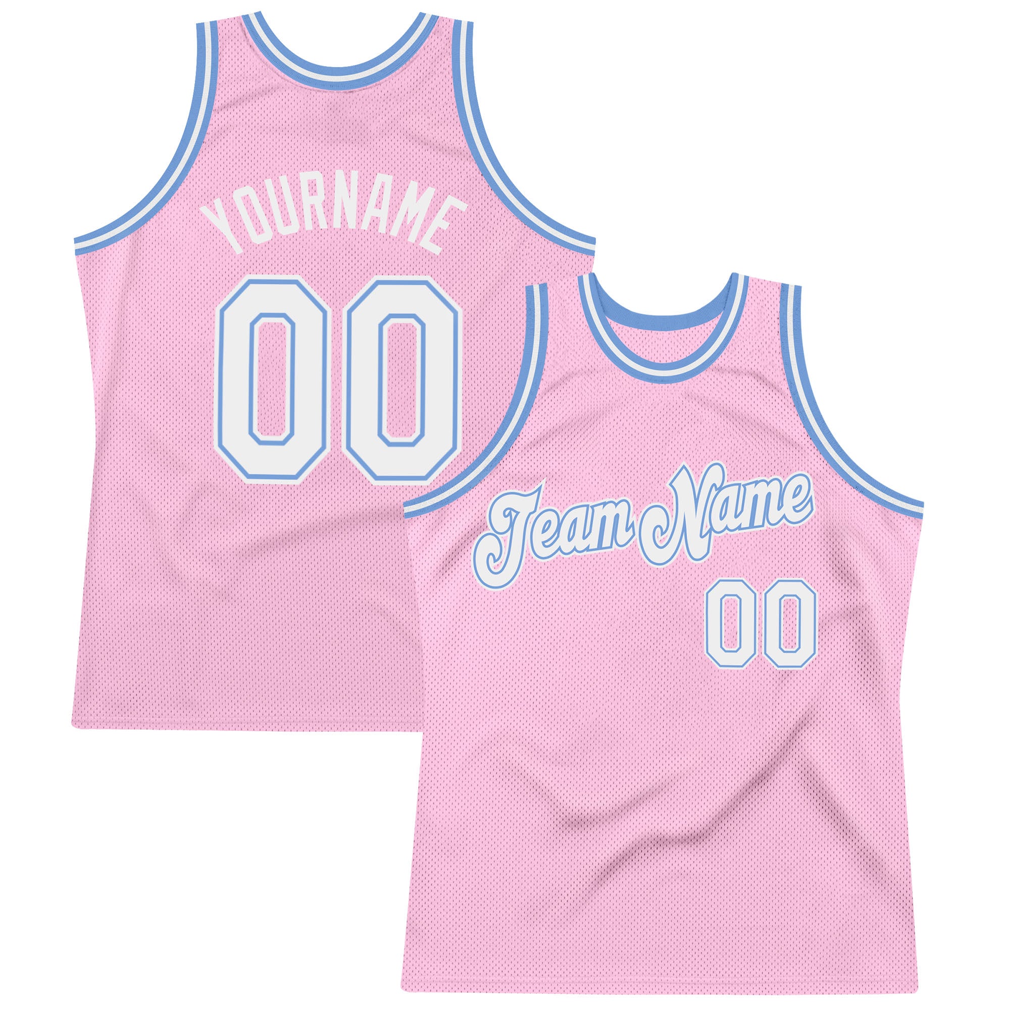 Custom Black Light Blue-Pink Authentic Fade Fashion Basketball Jersey  Discount