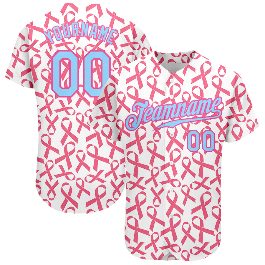 Cheap Custom Pink Pink-Black 3D Pattern Design Authentic Baseball