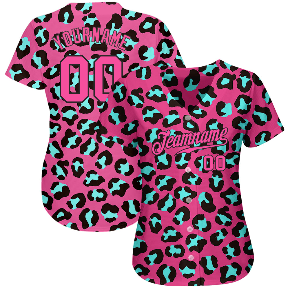 Custom 3D Pattern Design Flamingo Authentic Baseball Jersey Discount