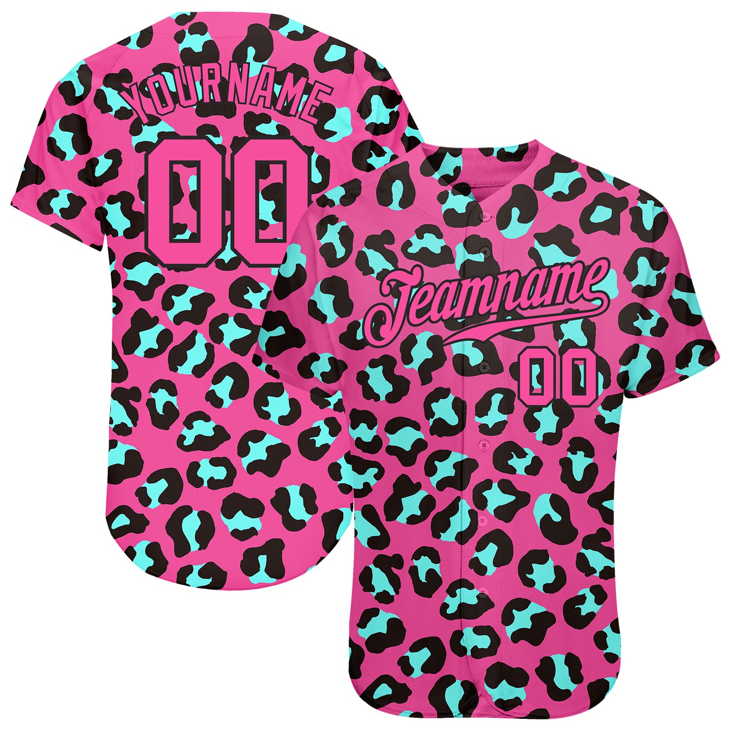 Custom 3D Pattern Design Flamingo Authentic Baseball Jersey Fast