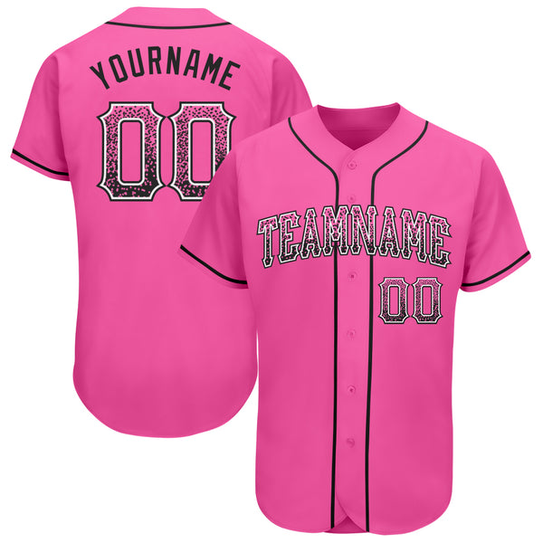 Custom Drift Fashion Baseball Jersey Black Pink-Light Blue Authentic -  FansIdea