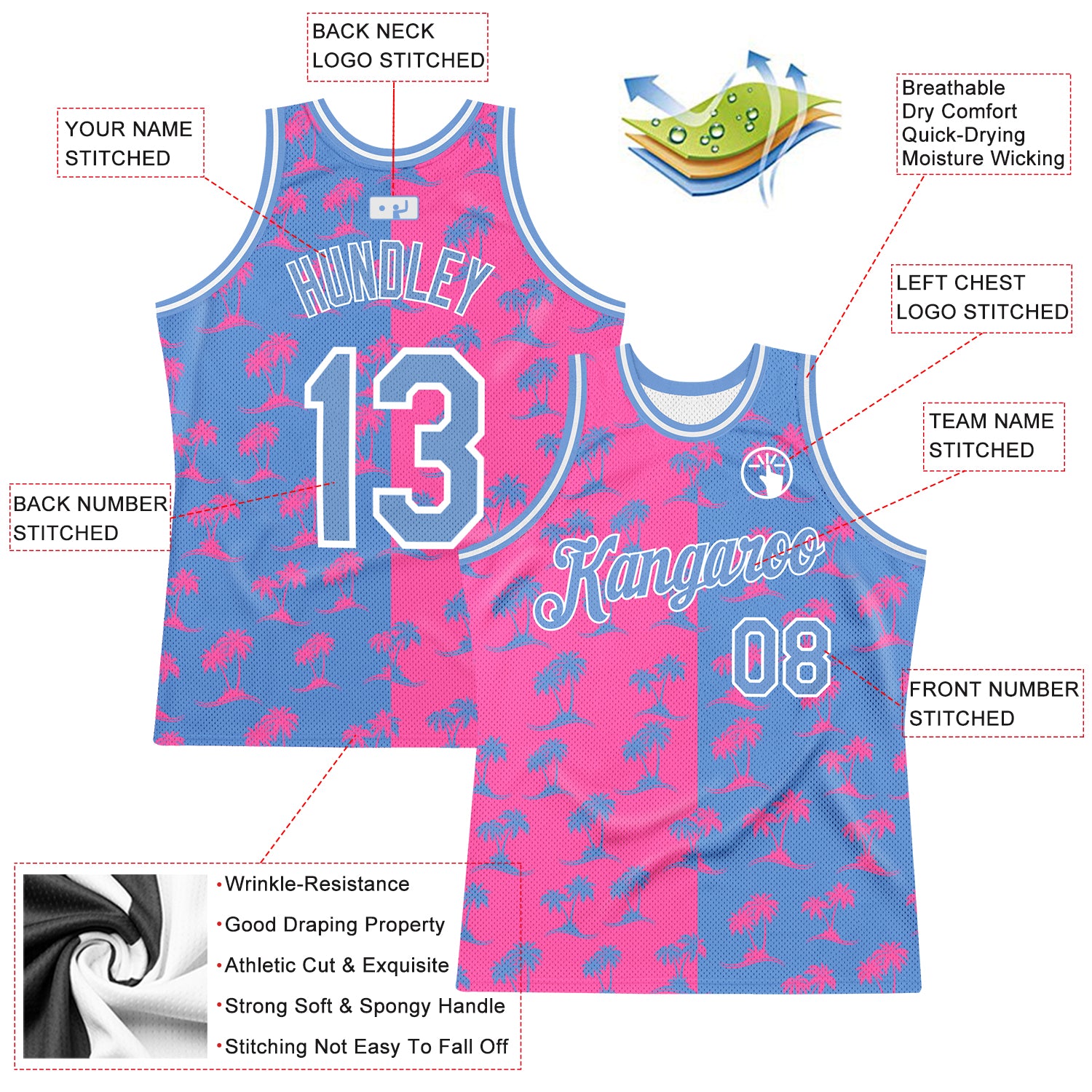 Custom Basketball Jersey Personanlized Stitched/Printed Sports