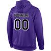 Custom Stitched Purple Black-Gray Sports Pullover Sweatshirt Hoodie