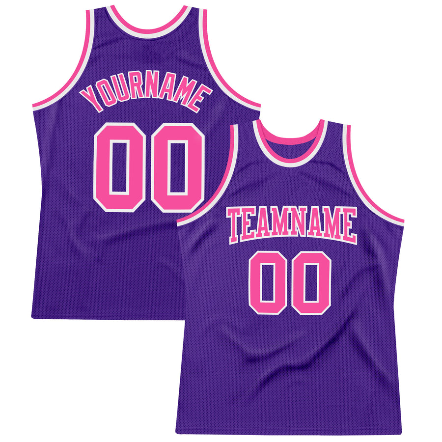 Custom Basketball Jerseys Purple & White Home and Away Old 