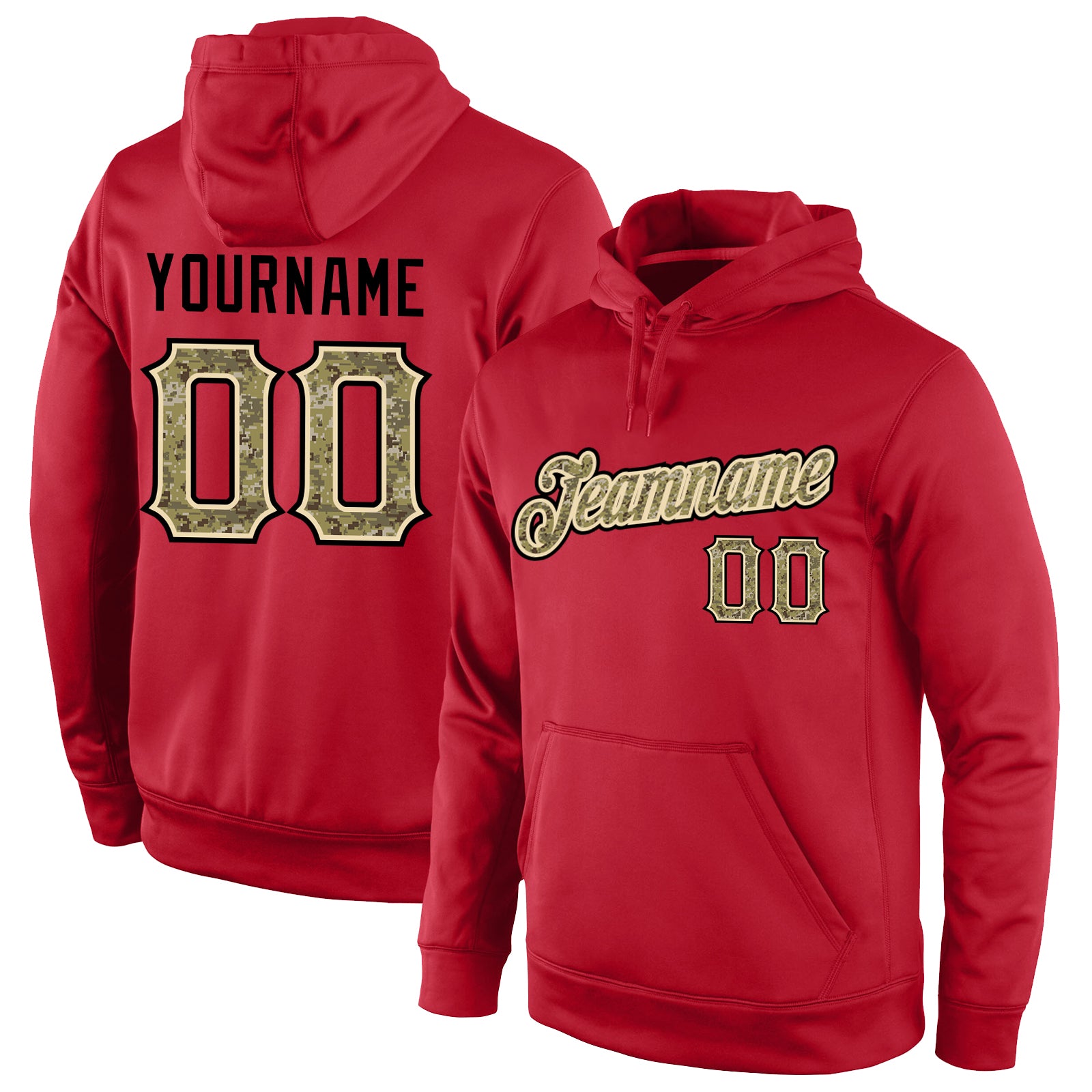 Phenom Fans Red Camo Hoodie