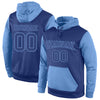 Custom Stitched Royal Royal-Light Blue Sports Pullover Sweatshirt Hoodie