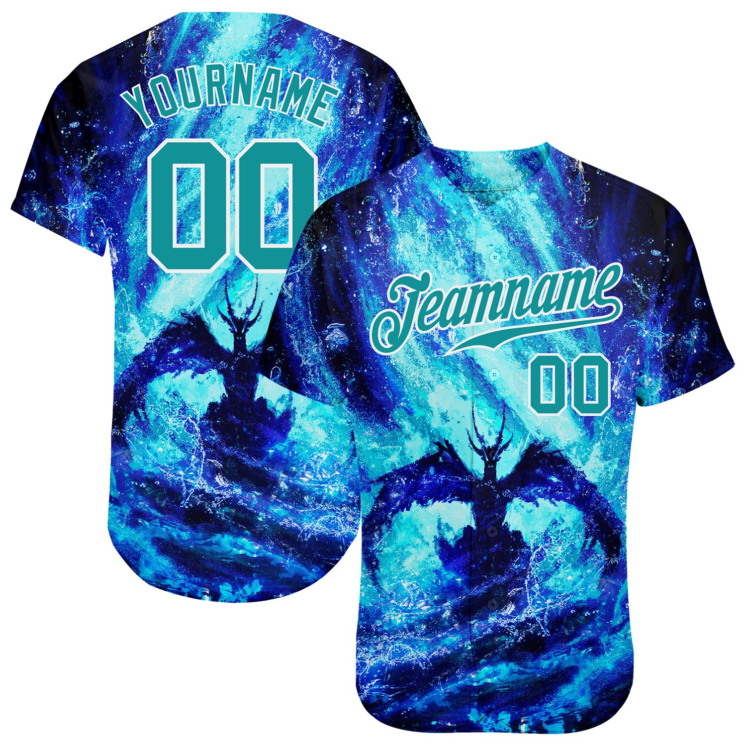 Custom Jersey 3D Sublimation Printed T-shirt Colorful and 