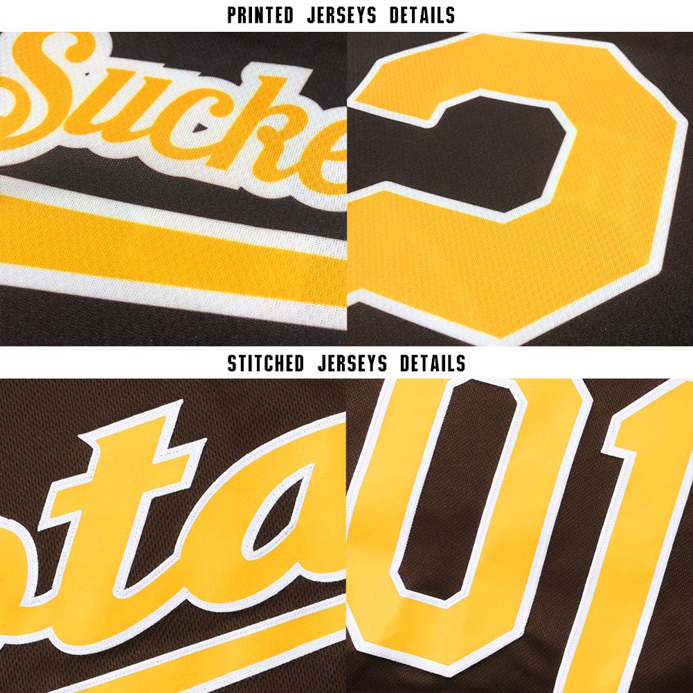 Custom Brown Baseball Jerseys  Brown Baseball Uniforms Design - FansIdea