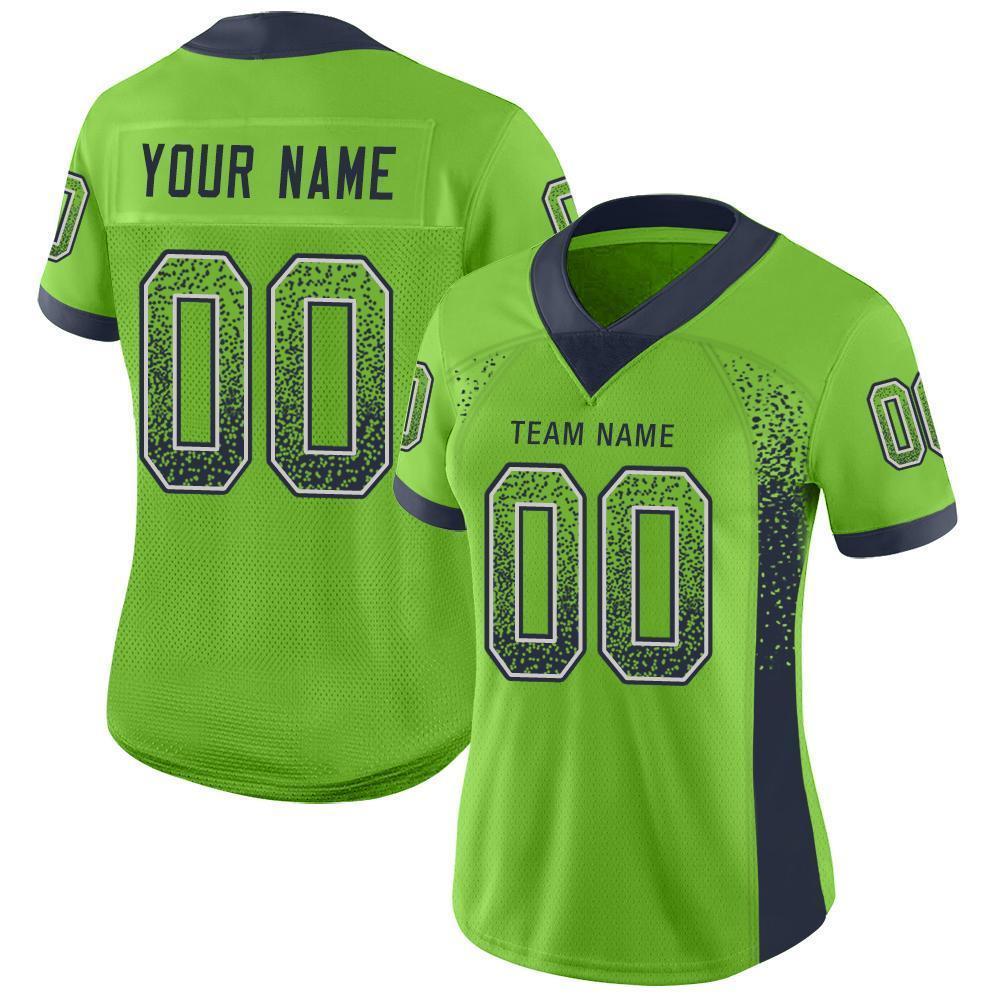 NFL Seattle Seahawks Women's Authentic Mesh Short Sleeve Lace Up V-Neck  Fashion Jersey - S