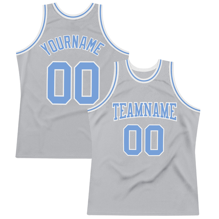 Custom Silver Gray Basketball Jerseys, Game Uniforms