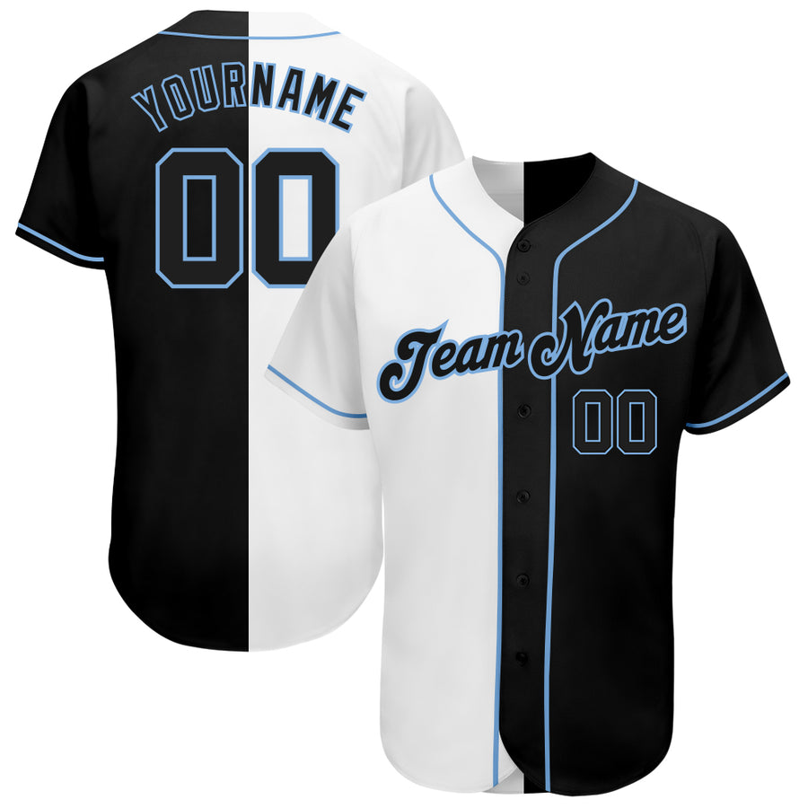 Custom Baseball Jerseys  Personalized Baseball Uniforms Design Tagged Baby  Blue - FansIdea