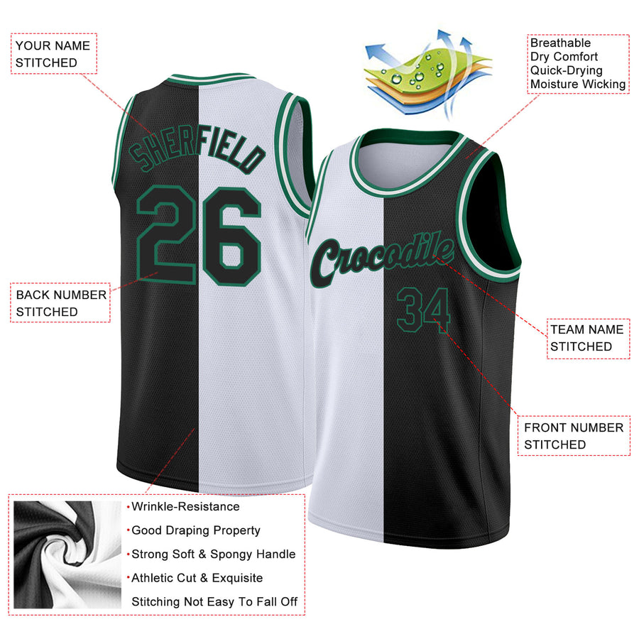 Half and best sale half nba jerseys