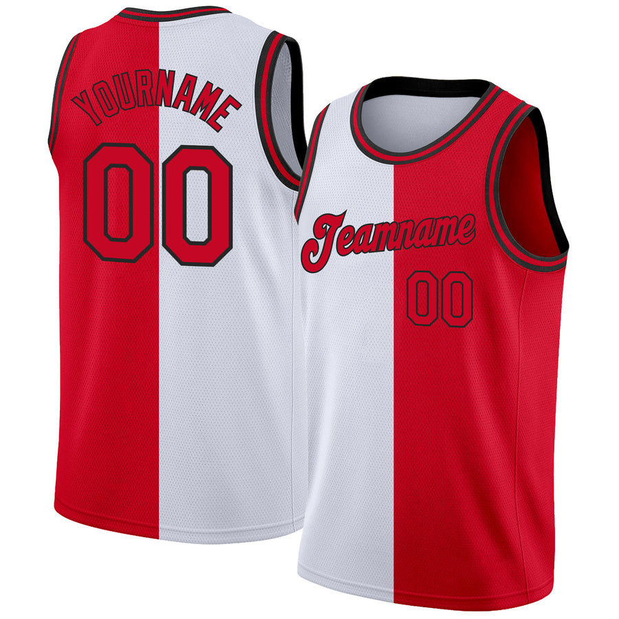 : Custom Split Half Color Jersey Personalized Design