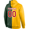 Custom Stitched Gold Red-Green Split Fashion Sports Pullover Sweatshirt Hoodie