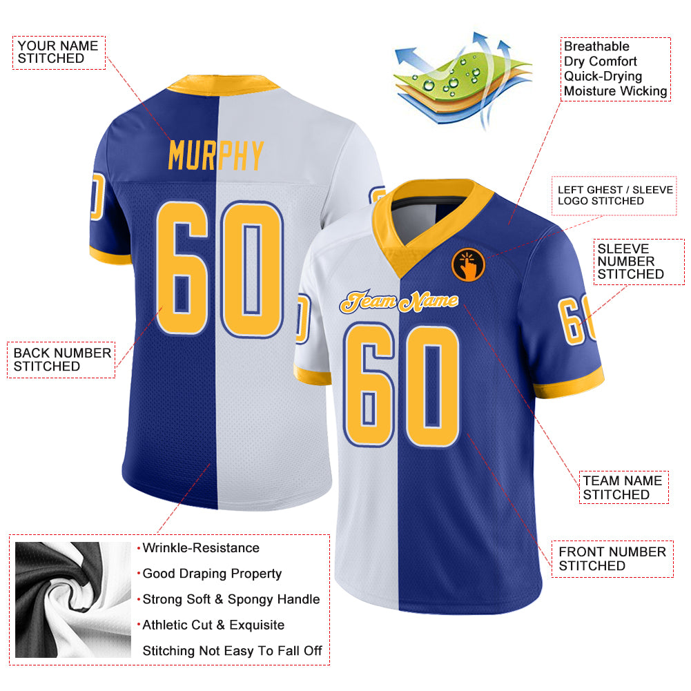 Personalized Name Number Los Angeles Rams NFL 3D Baseball Jersey