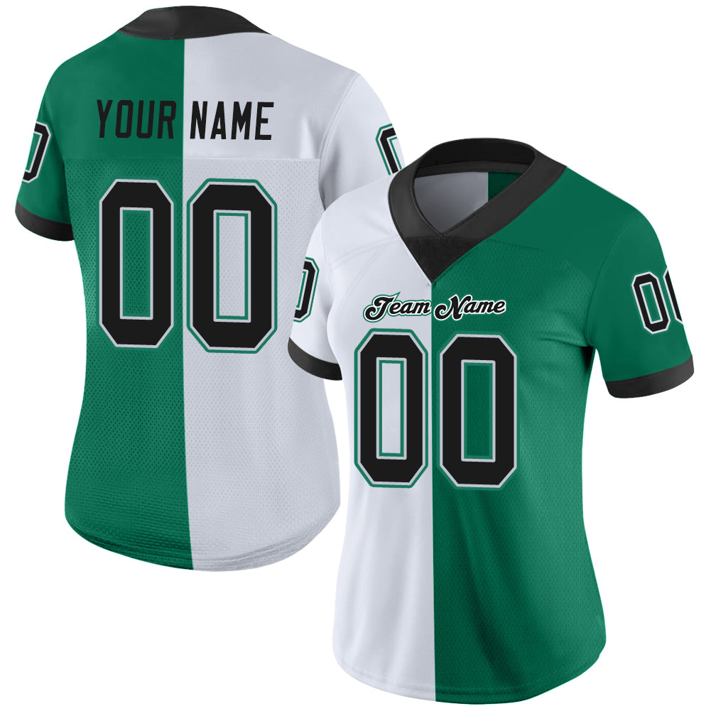 Women's Eagles Kelly Green Baseball Jersey - All Stitched