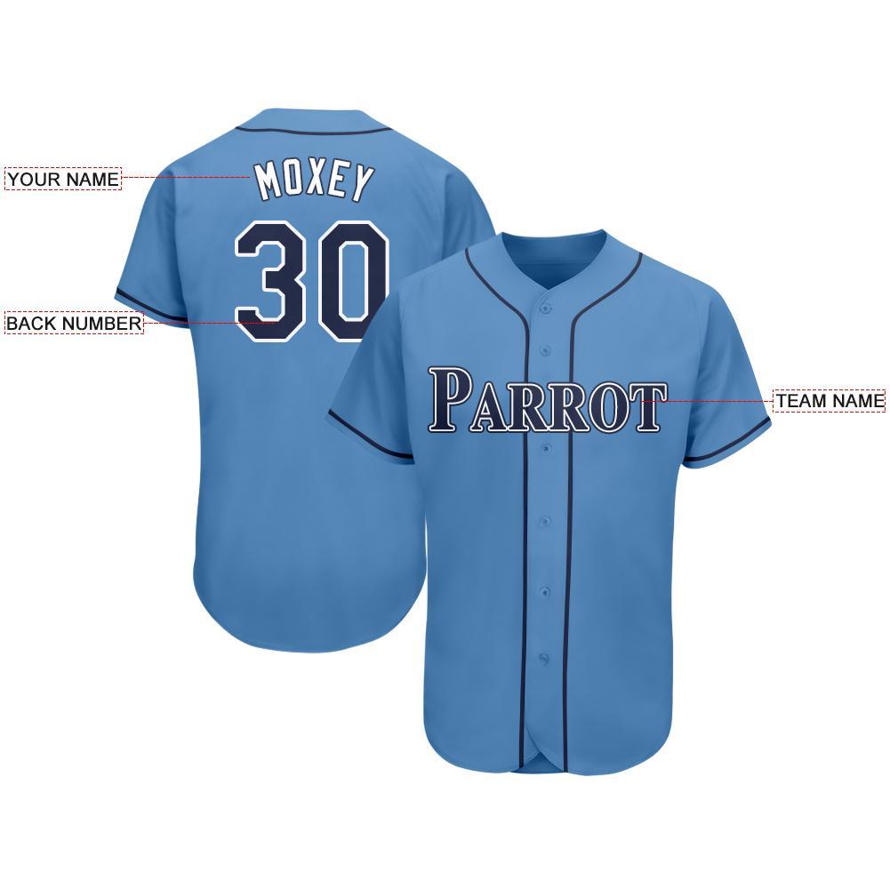 Custom Powder Blue Baseball Jerseys, Baseball Uniforms For Your Team