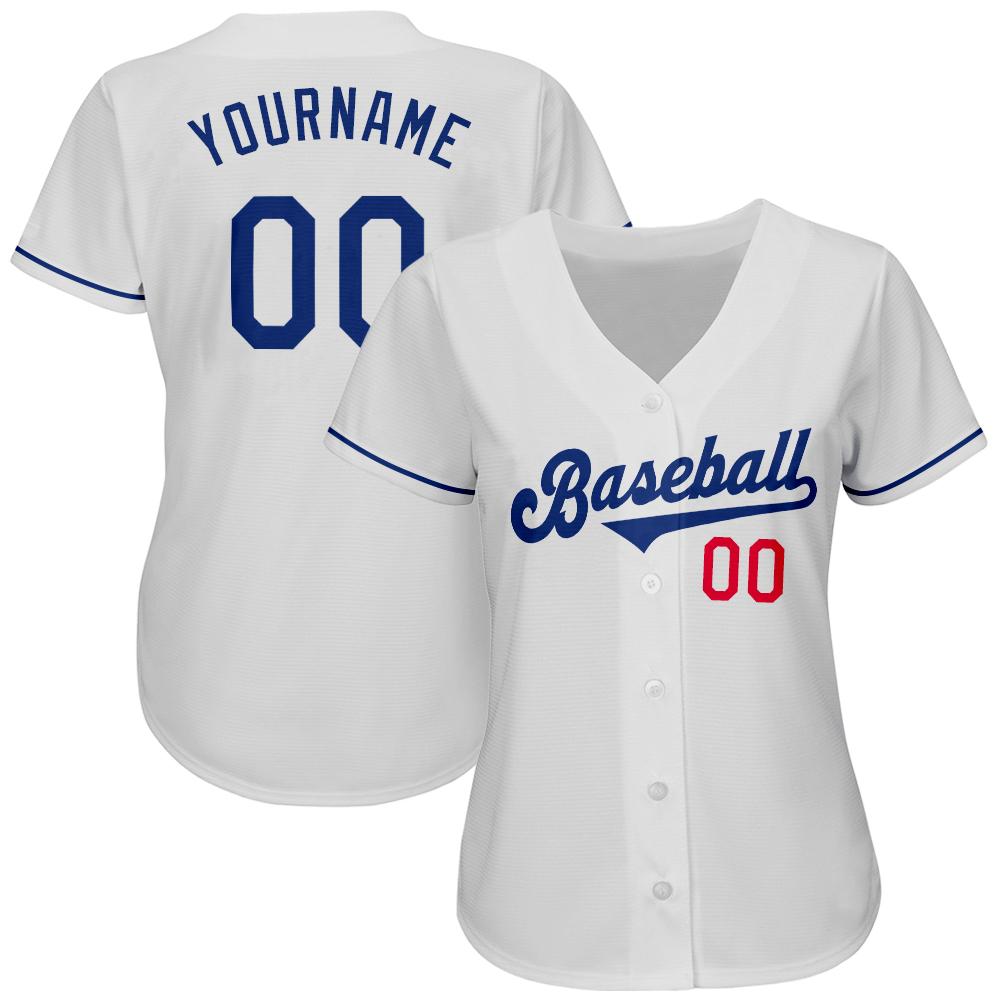 Custom Two Tone Baseball Jersey Gray Royal-Red Authentic - FansIdea