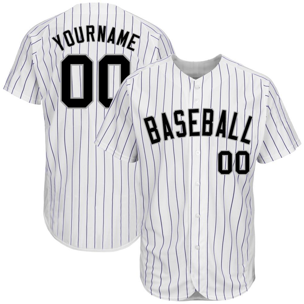 Custom Green White Strip White-Gold Authentic Baseball Jersey Discount -  FansIdea