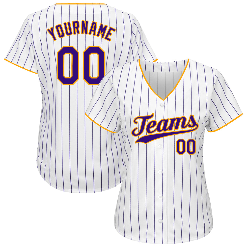 Custom Purple Baseball Jersey With White Piping Customized 
