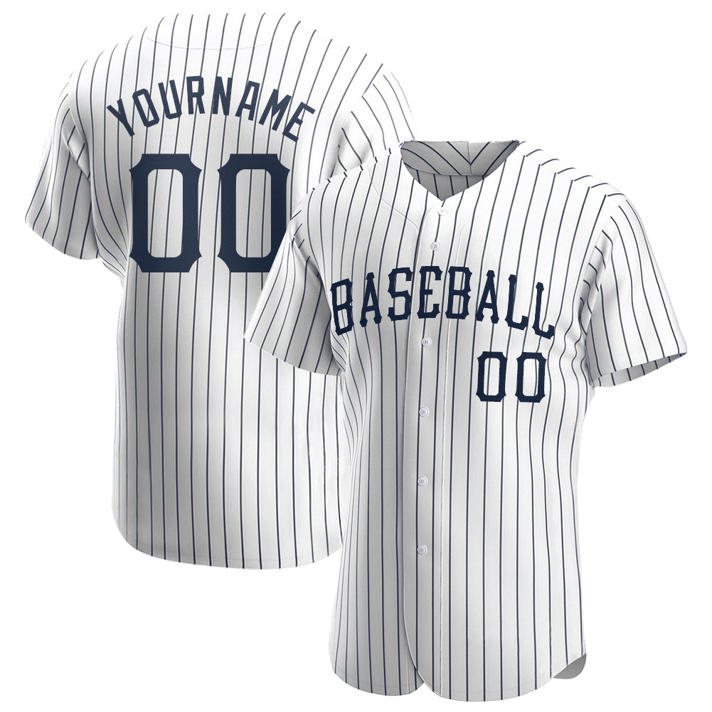 Yankees Custom Pinstripe Baseball Jerseys