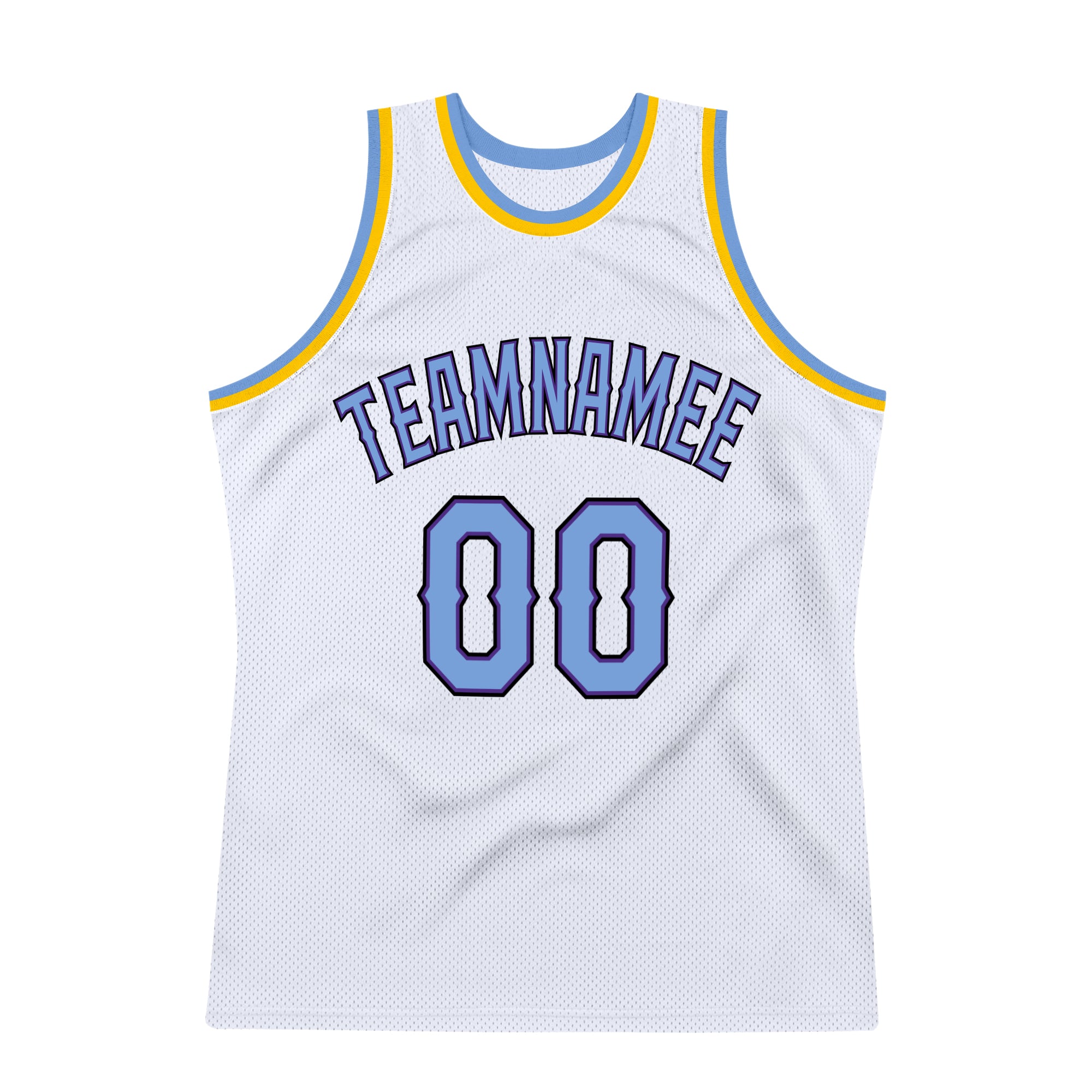 Cheap Custom Gray Light Blue-White Authentic Throwback Basketball