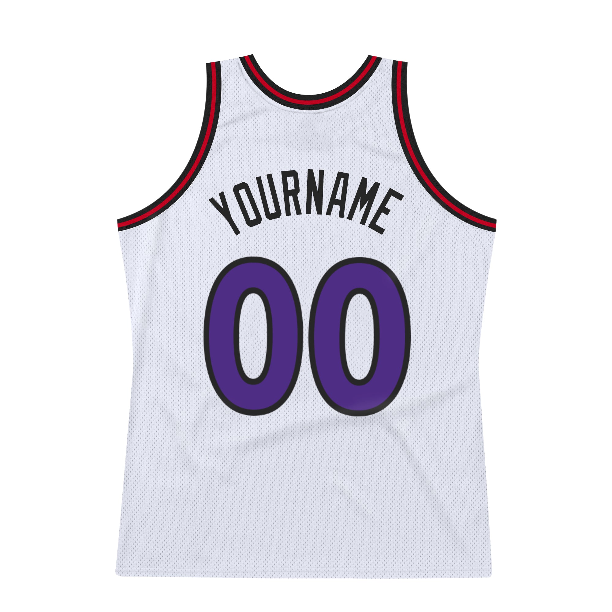 Cheap Custom Purple Gray-White Authentic Throwback Basketball