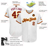 Custom White Crimson-Gold Authentic Baseball Jersey