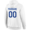 Custom Stitched White Royal-Red Sports Pullover Sweatshirt Hoodie